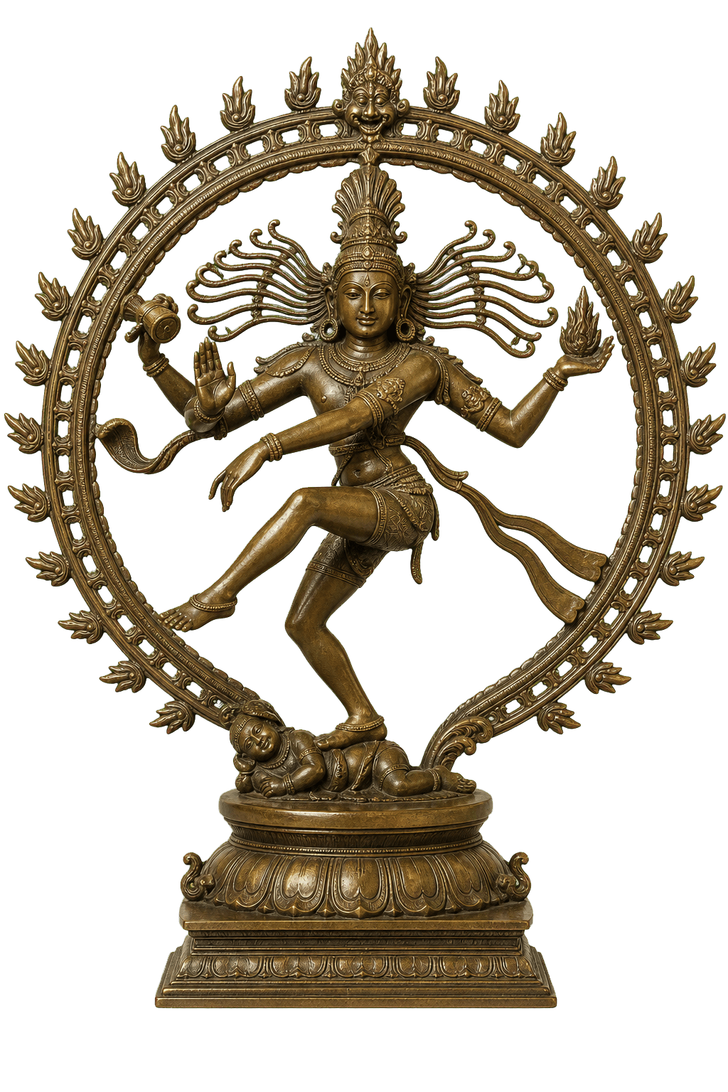 Bronze Nataraja statue symbolizing Indian arts and philosophy